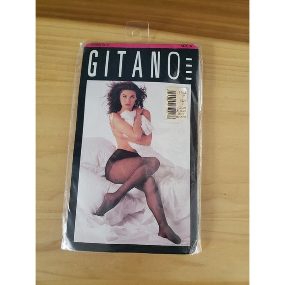 80s/90s Deadstock‎ Gitano Polka Dot Tights - Picture 1 of 2